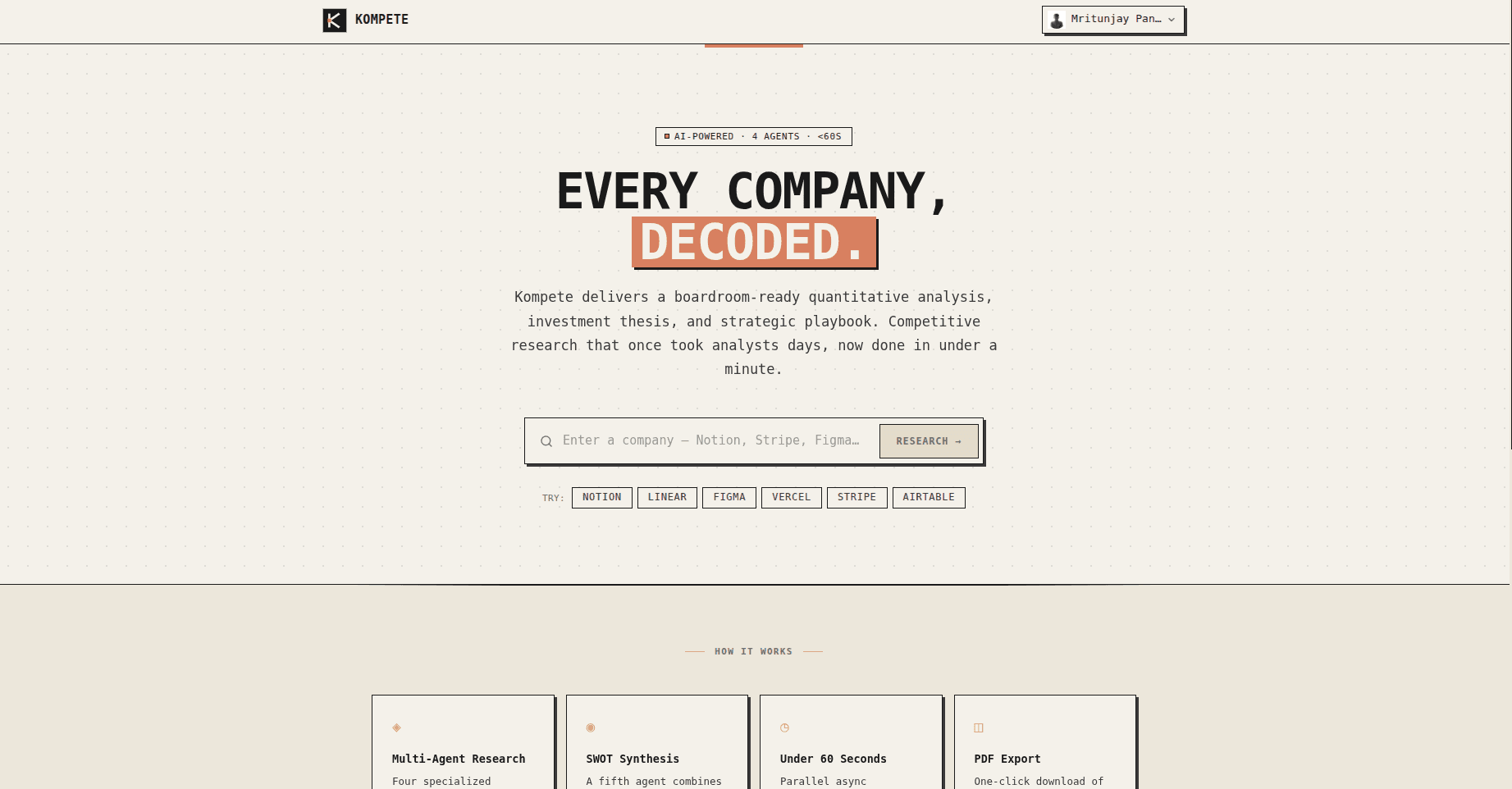 Kompete interface preview